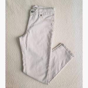 Women's White Denim Pants